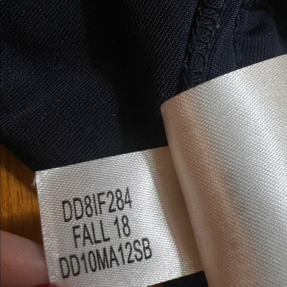 DKNY Velvet Burnout Dress Sz 6 Midnight Blue Whimsigoth Fairy Grunge Cocktail - Picture 10 of 10